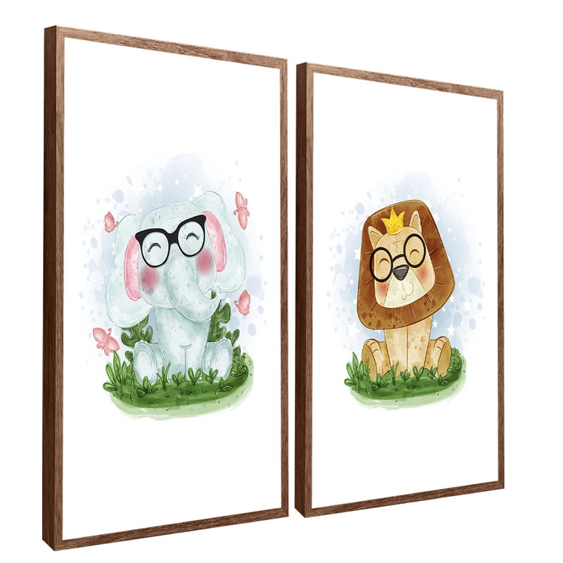 2 Pieces Babys Glasses Canvas V1484