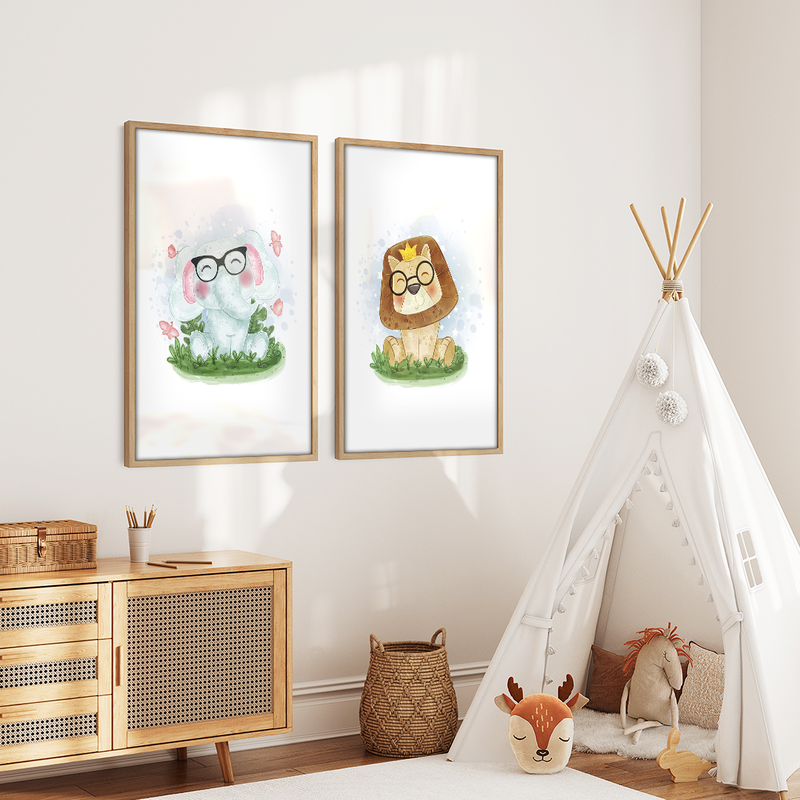 2 Pieces Babys Glasses Canvas V1484