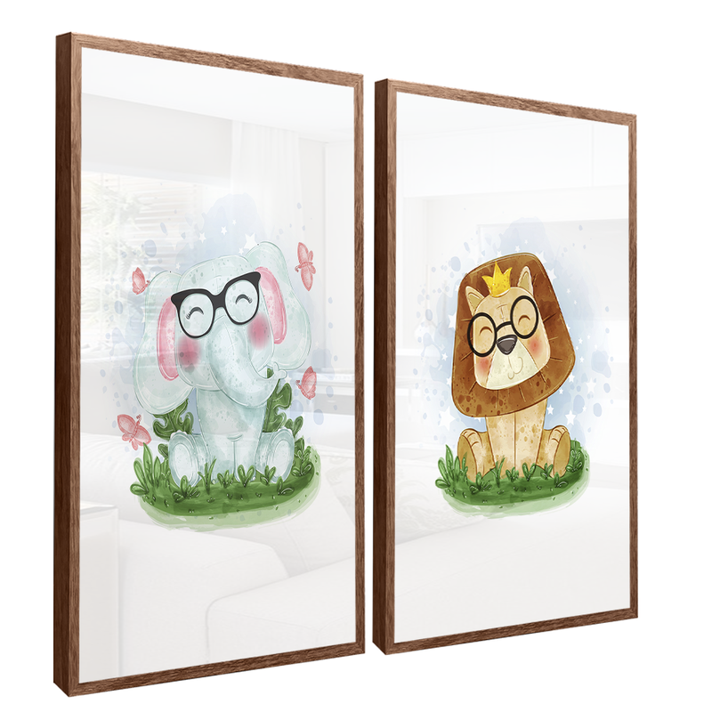 2 Pieces Babys Glasses Canvas V1484