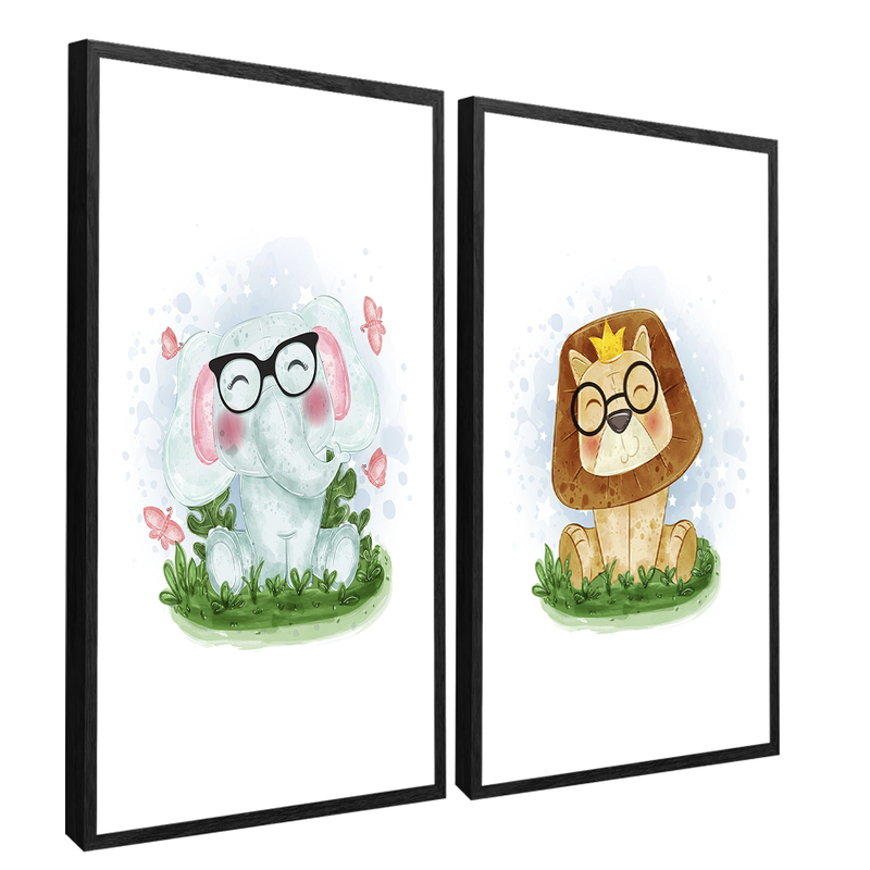 2 Pieces Babys Glasses Canvas V1484