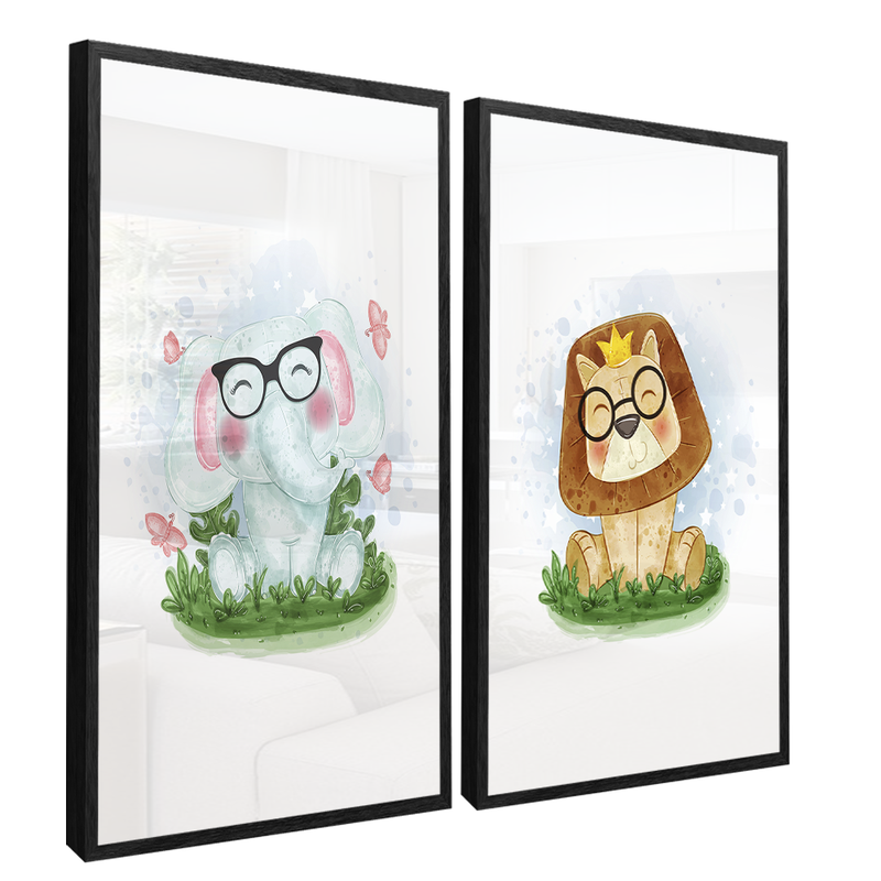 2 Pieces Babys Glasses Canvas V1484