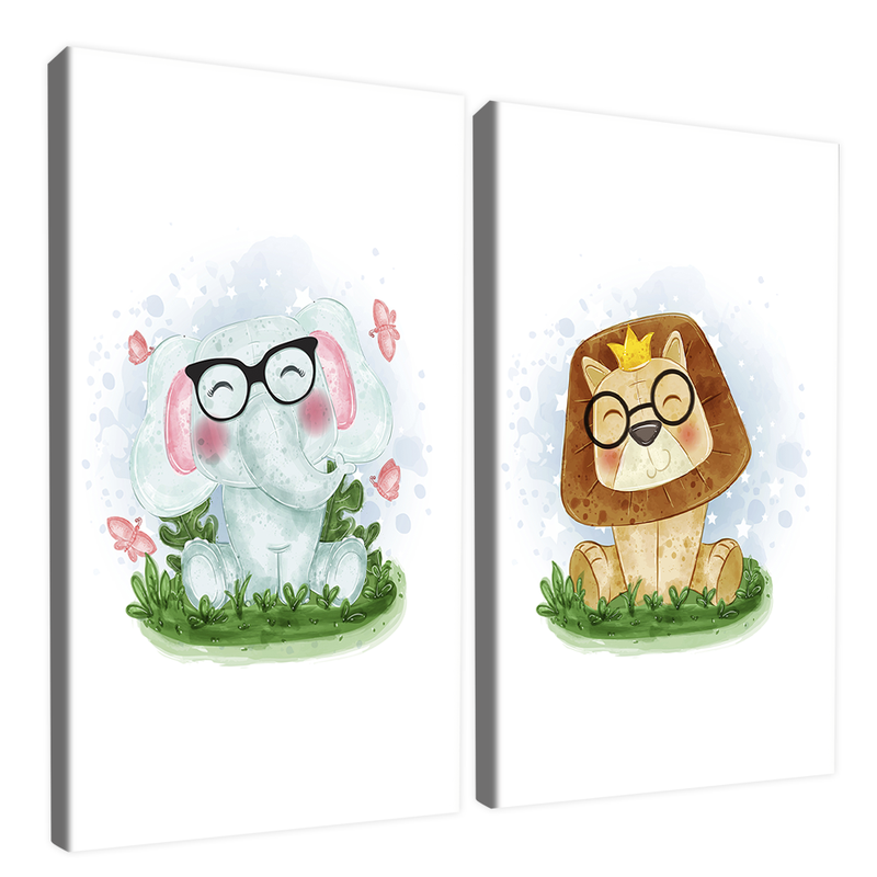 2 Pieces Babys Glasses Canvas V1484