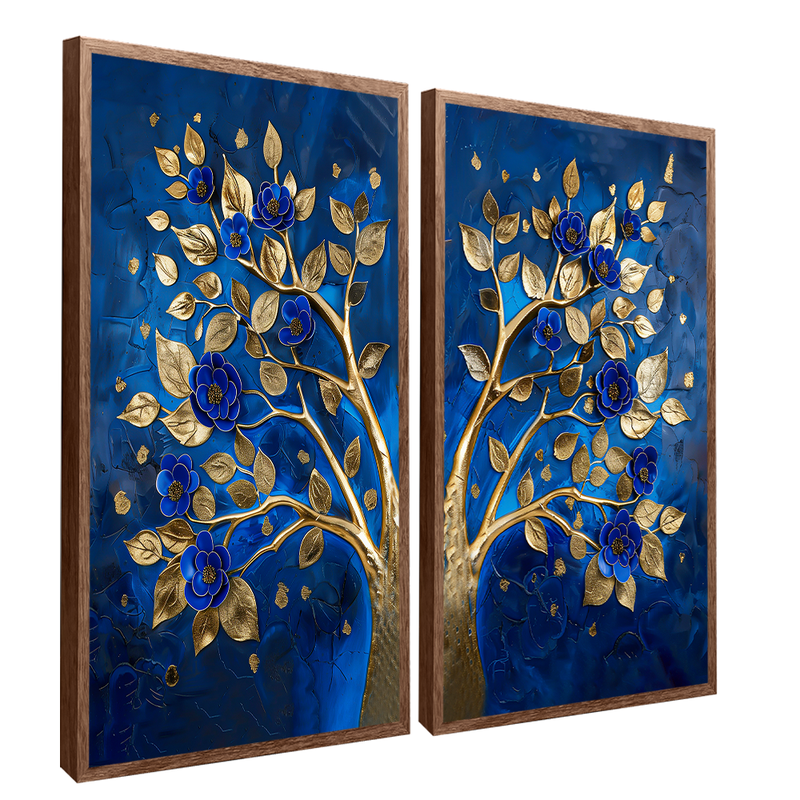 2 Pieces Lazuli Tree Canvas V1453