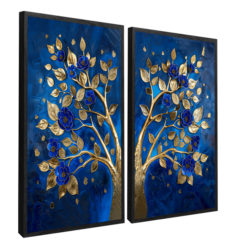 2 Pieces Lazuli Tree Canvas V1453