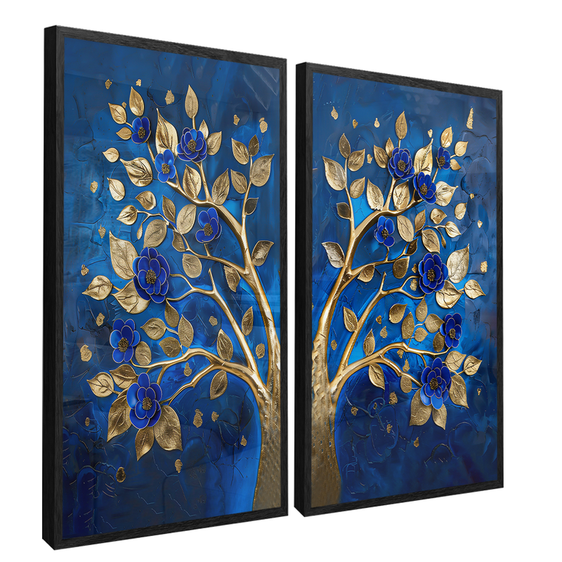 2 Pieces Lazuli Tree Canvas V1453