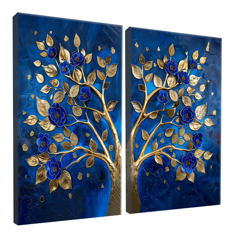 2 Pieces Lazuli Tree Canvas V1453