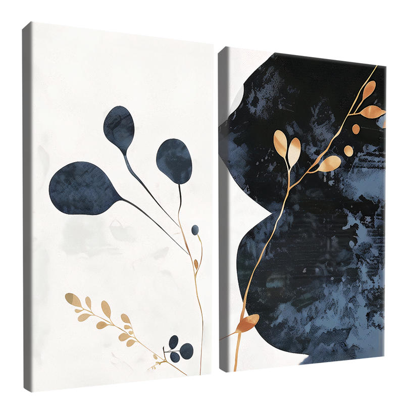 2 Pieces Night And Day Plants CANVAS V1393