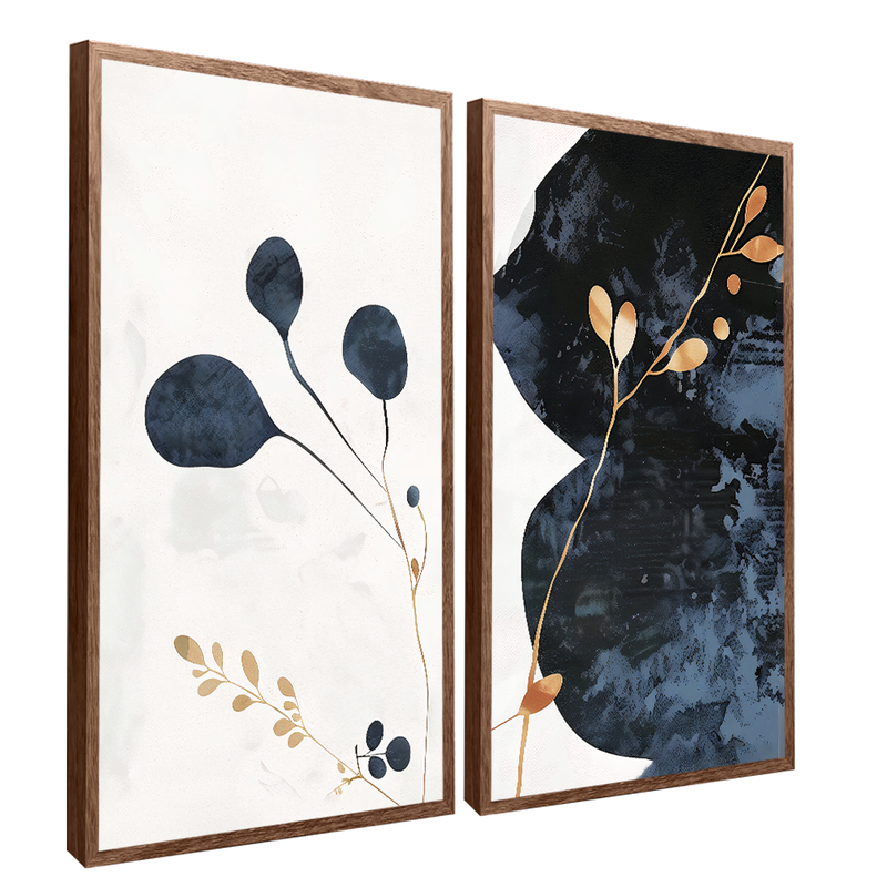 2 Pieces Night And Day Plants CANVAS V1393