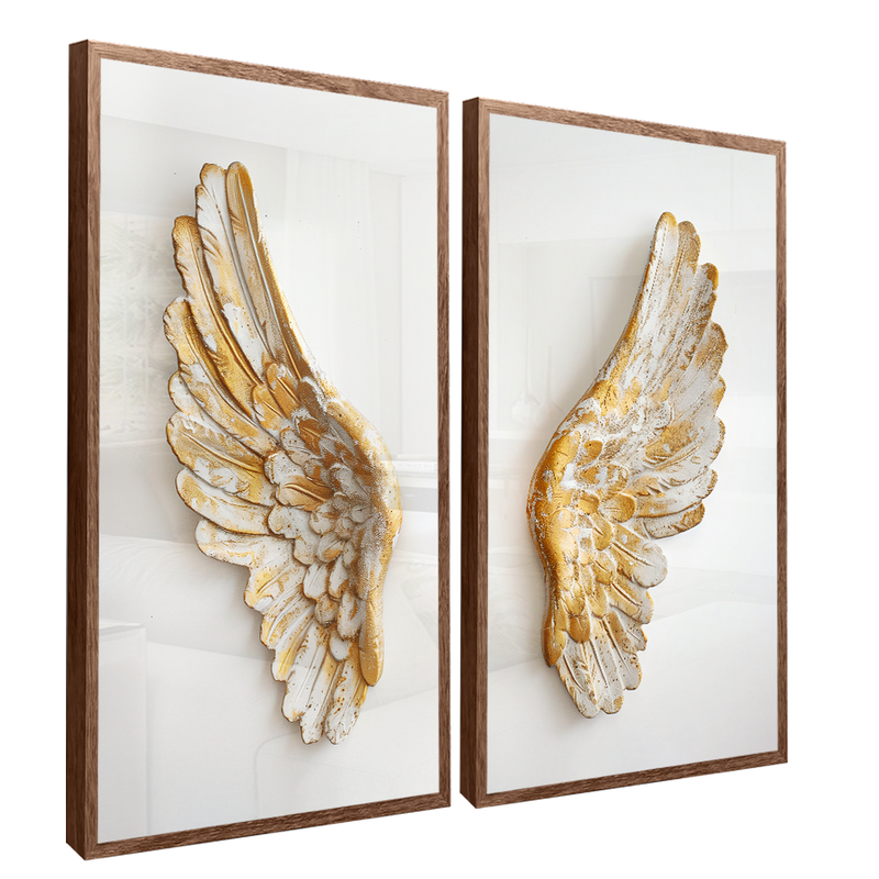 2 Pieces Angel Wings Canvas V1389