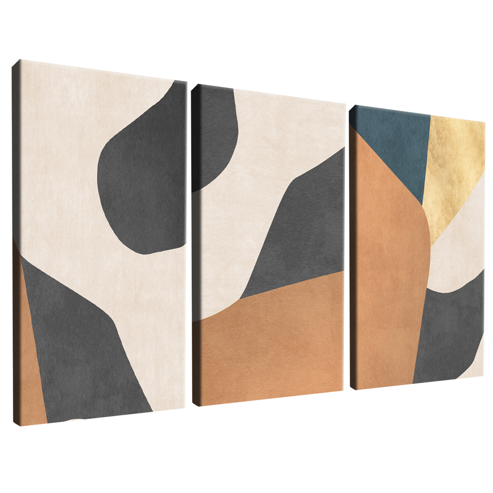 3-Piece Color Blocks v1398 Canvas