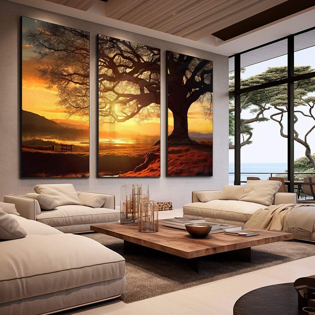 3-Piece Serene Sunset Canvas