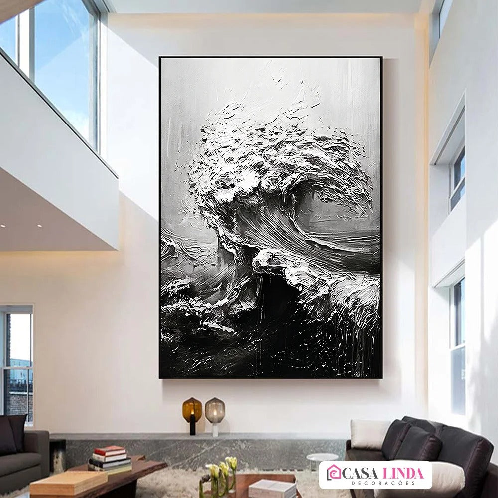 3D Abstract Wave Painting Canvas