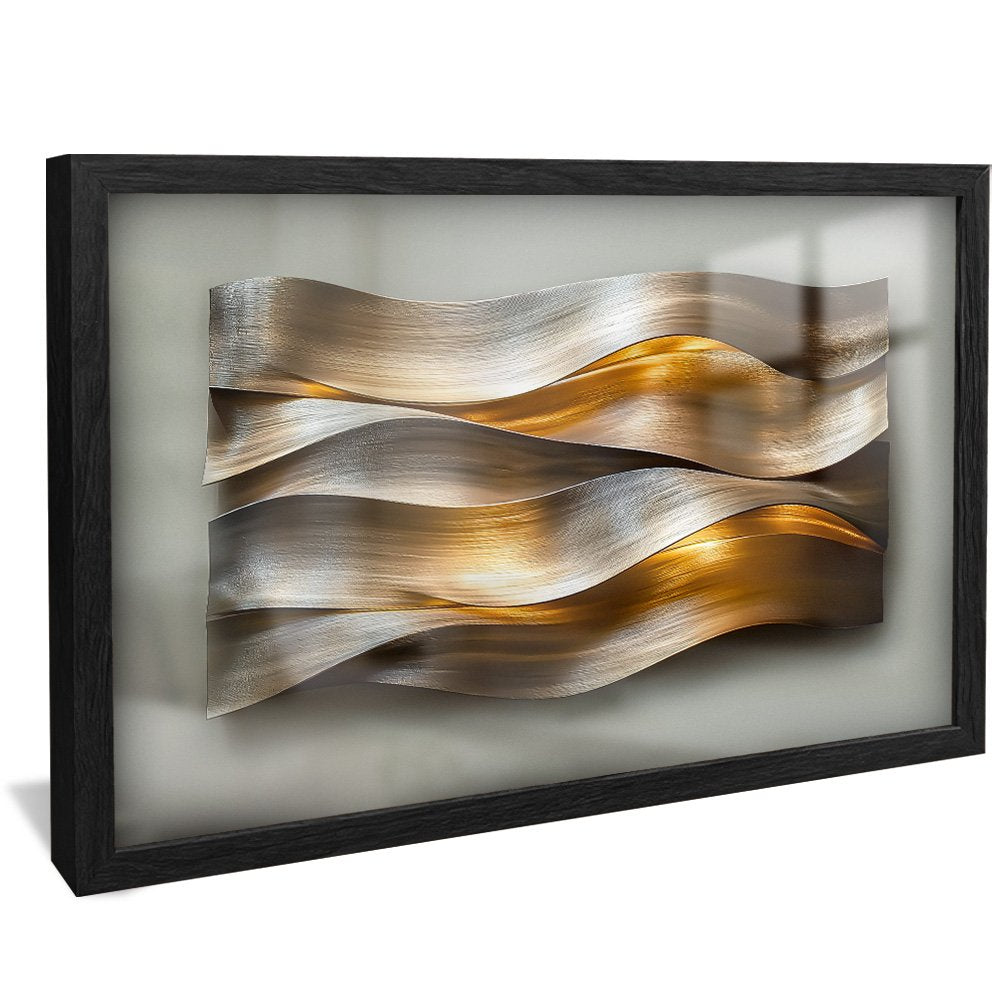 3D Brushed Metal Panel V2126 Canvas