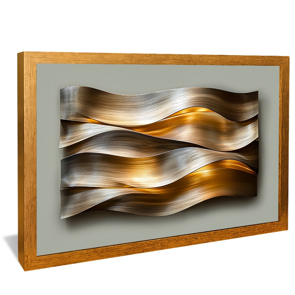 3D Brushed Metal Panel V2126 Canvas