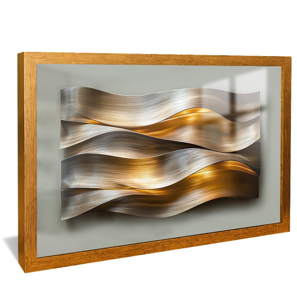 3D Brushed Metal Panel V2126 Canvas