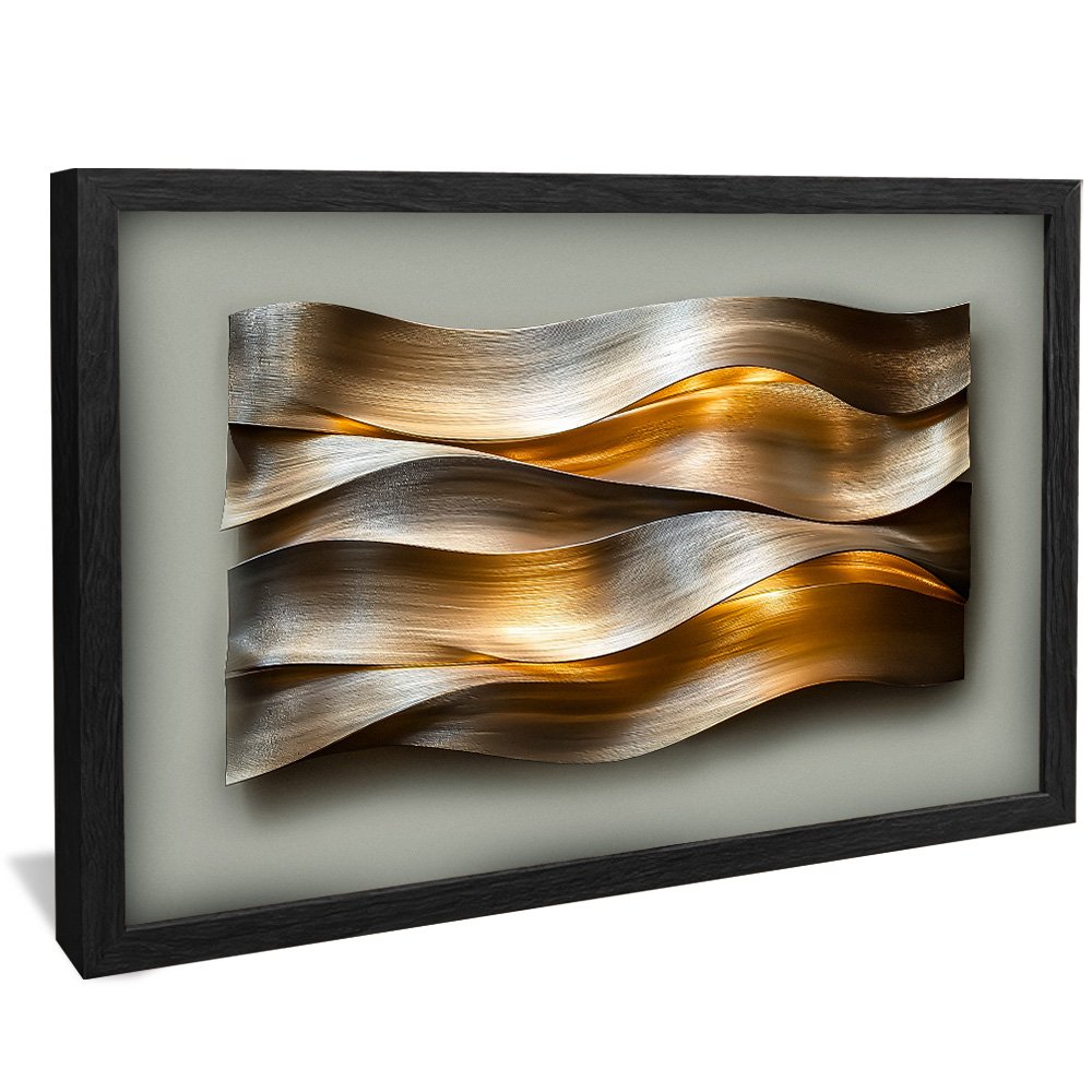 3D Brushed Metal Panel V2126 Canvas