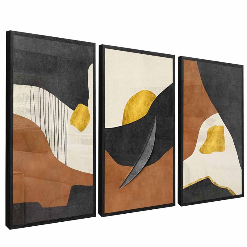 3 Pieces Abstract Format V1608 Canvas