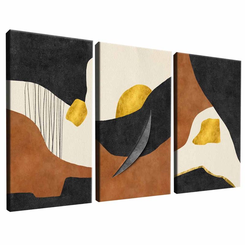 3 Pieces Abstract Format V1608 Canvas