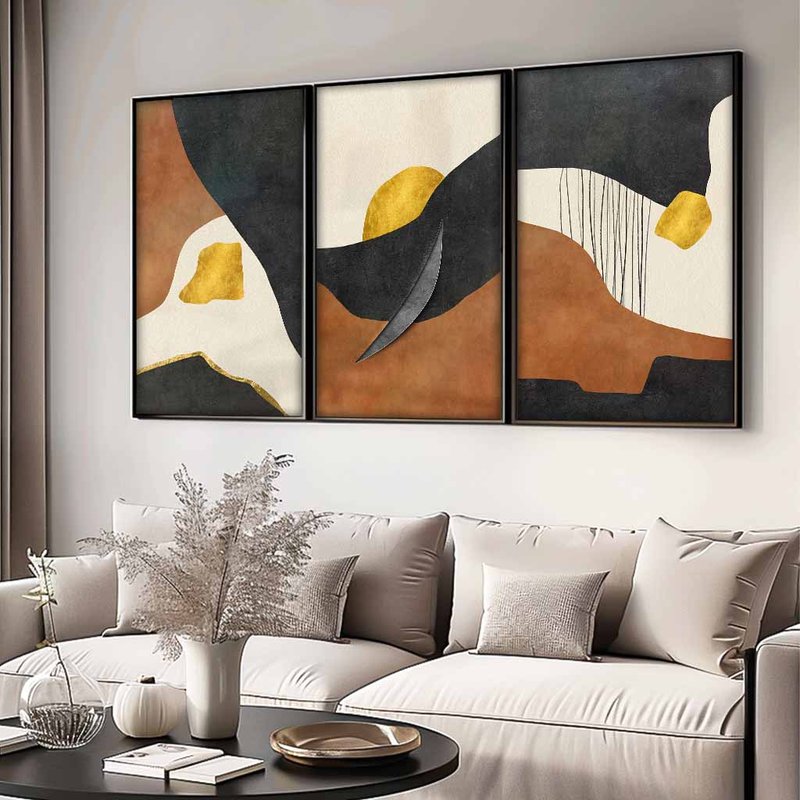 3 Pieces Abstract Format V1608 Canvas