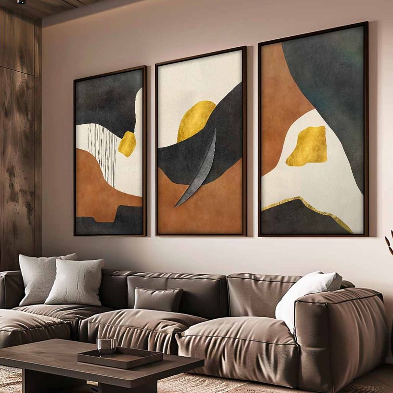 3 Pieces Abstract Format V1608 Canvas