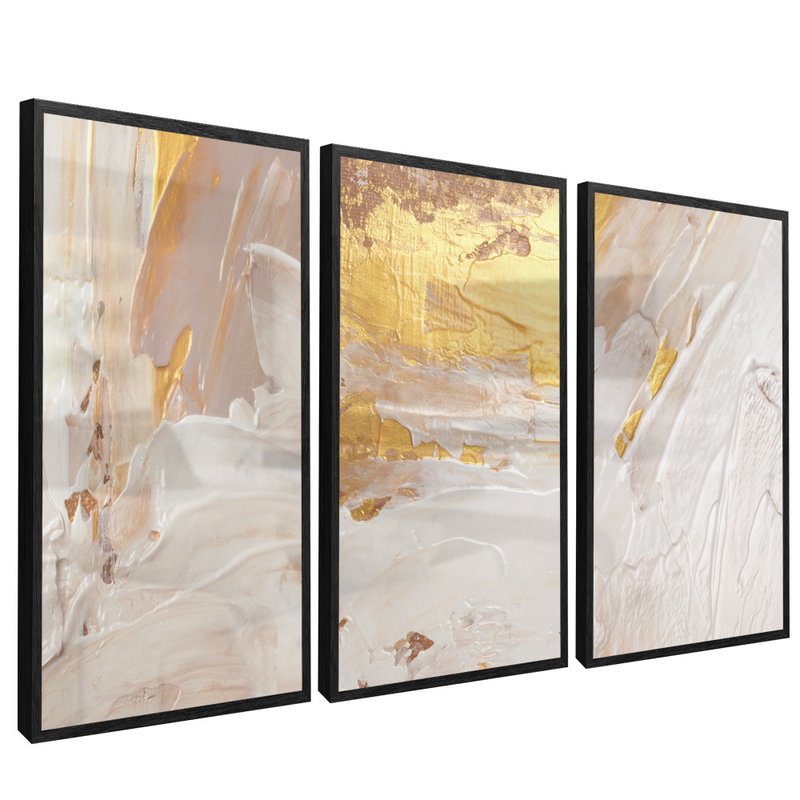 3 Pieces Abstract Luxury Folder V55 Canvas