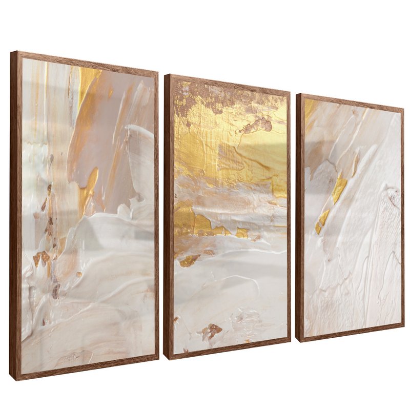 3 Pieces Abstract Luxury Folder V55 Canvas