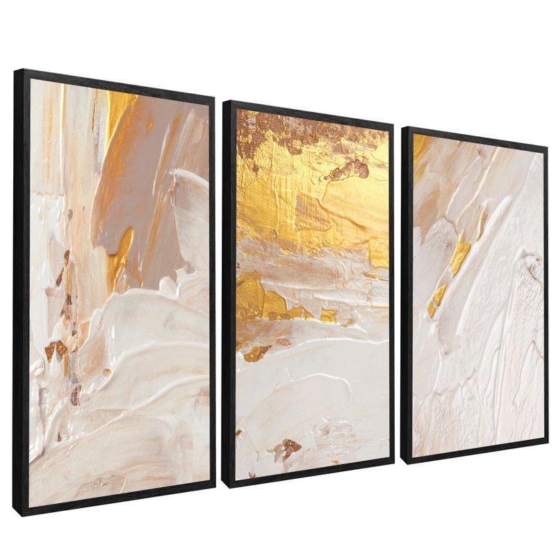 3 Pieces Abstract Luxury Folder V55 Canvas