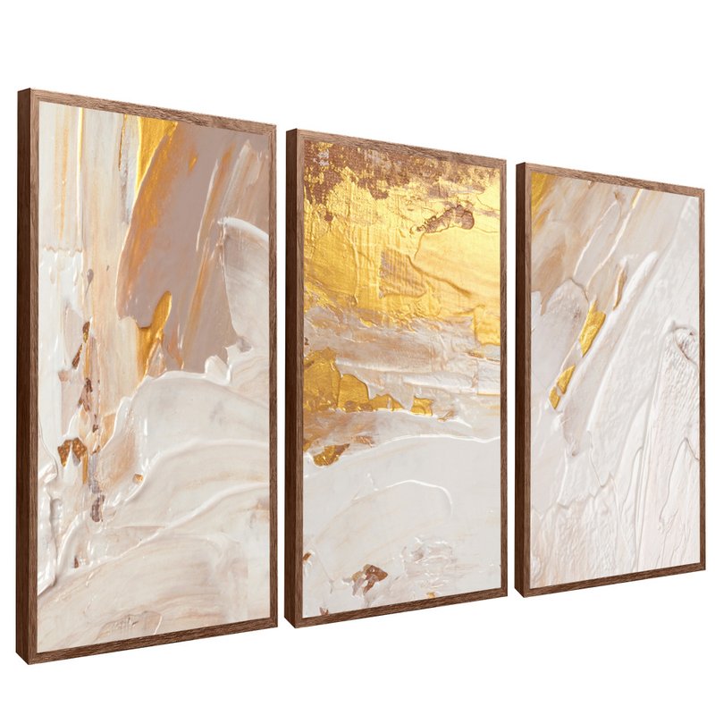 3 Pieces Abstract Luxury Folder V55 Canvas