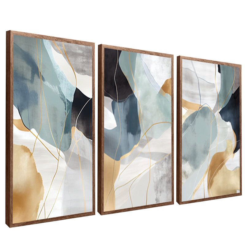 3 Pieces Abstract Marble V1379 Canvas