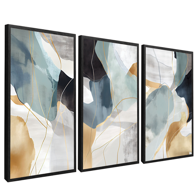 3 Pieces Abstract Marble V1379 Canvas