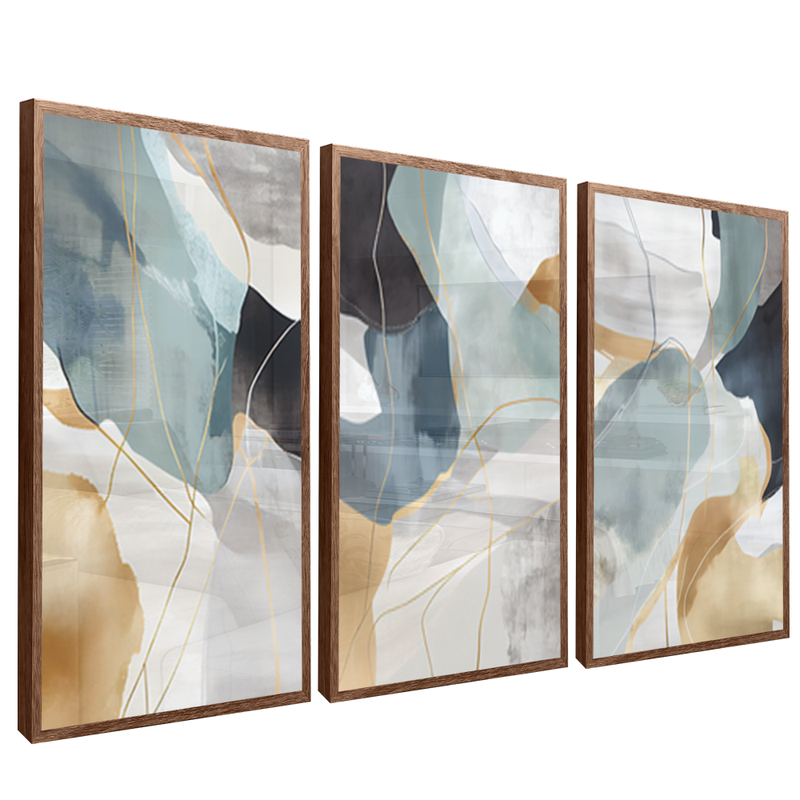 3 Pieces Abstract Marble V1379 Canvas