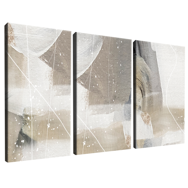 3 Pieces Abstract Painting Salian V77 Canvas