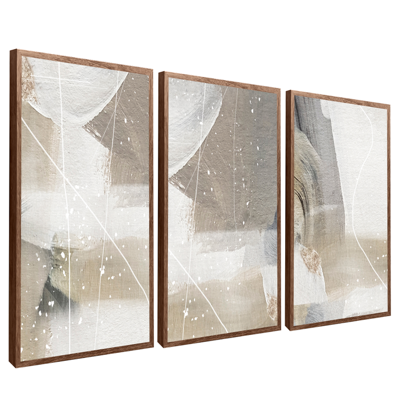 3 Pieces Abstract Painting Salian V77 Canvas