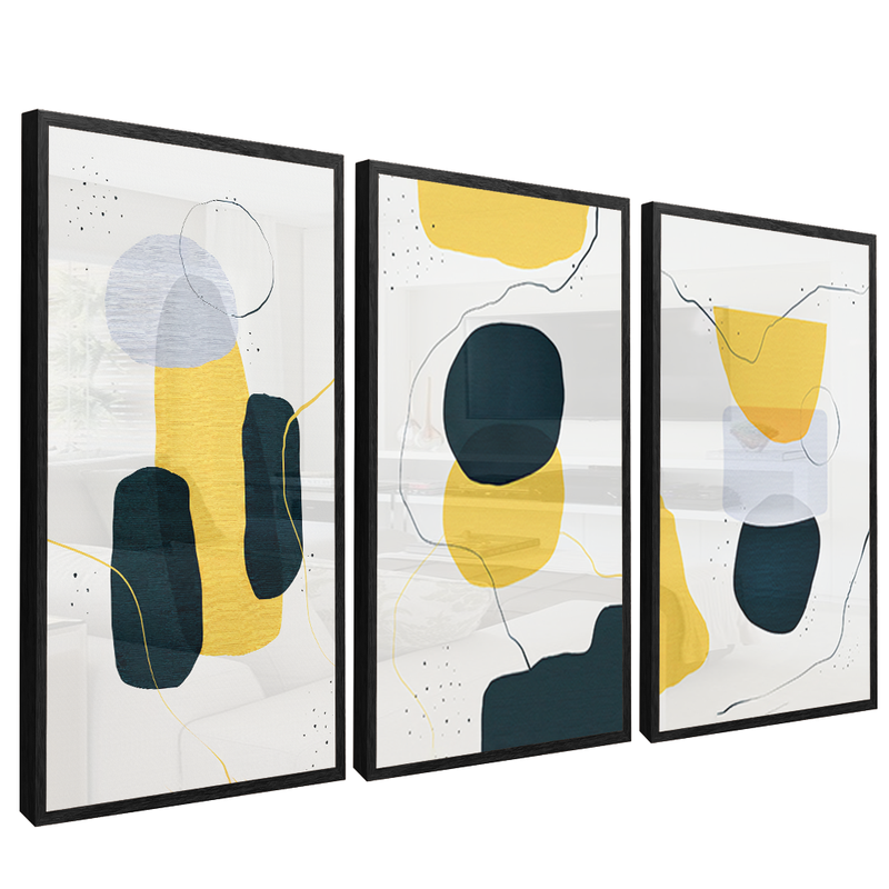 3 Pieces Abstract Symbols V1567 Canvas