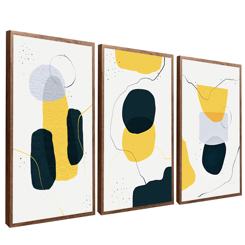 3 Pieces Abstract Symbols V1567 Canvas