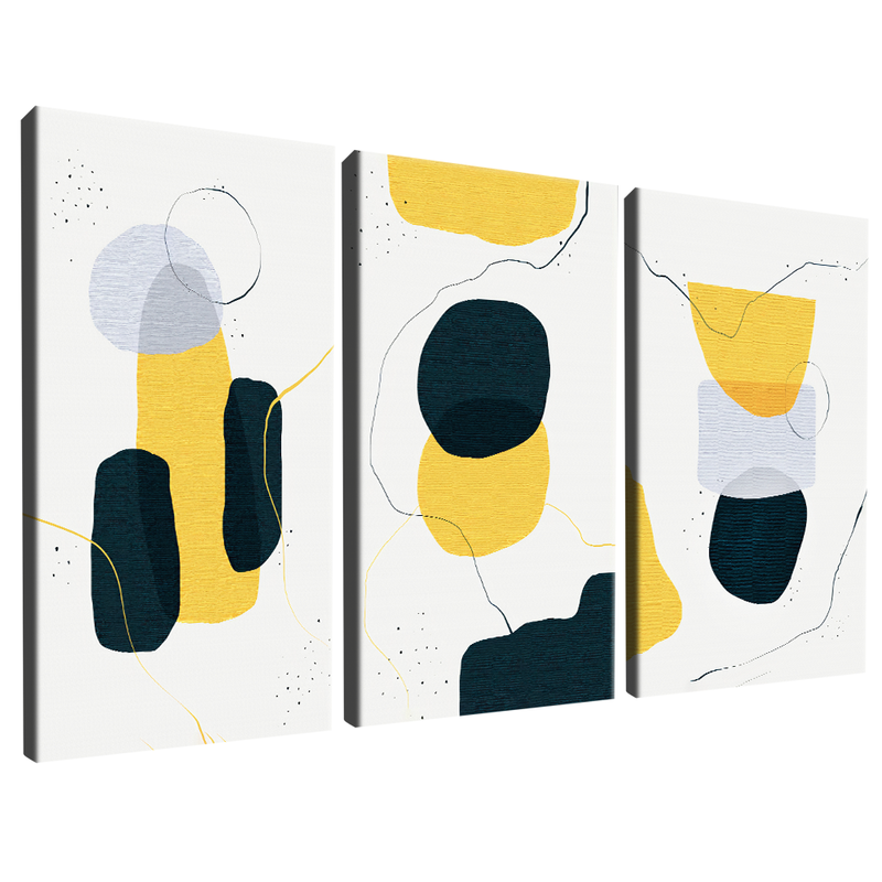 3 Pieces Abstract Symbols V1567 Canvas