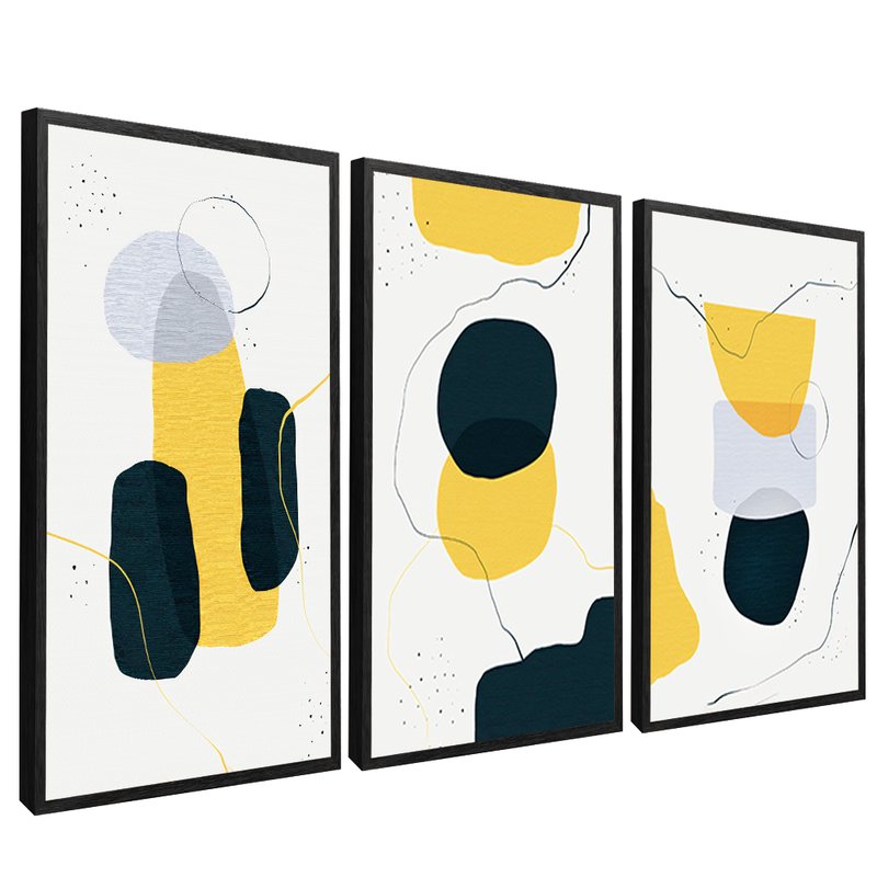 3 Pieces Abstract Symbols V1567 Canvas