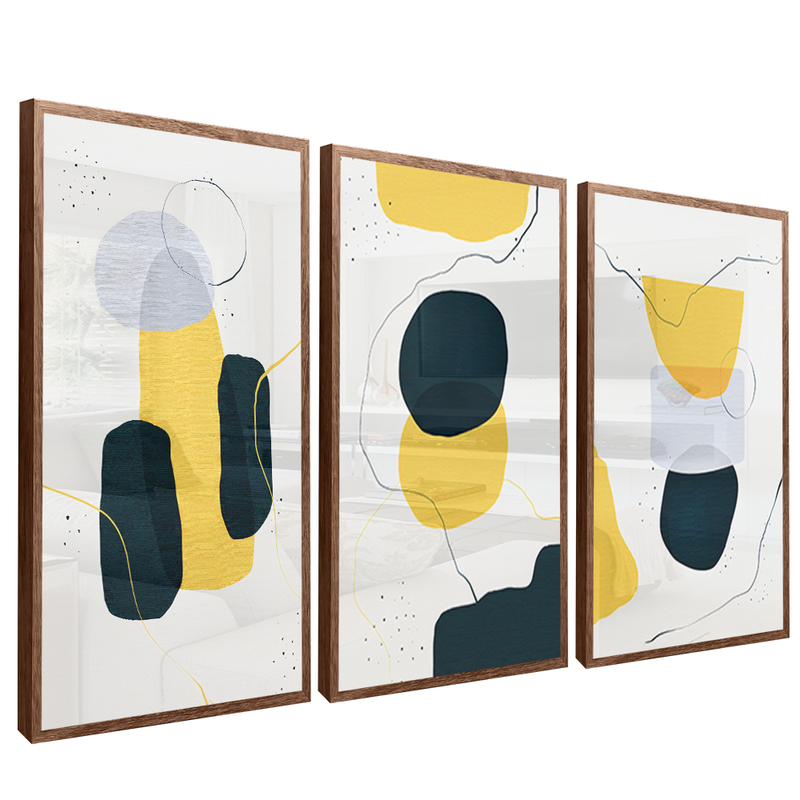 3 Pieces Abstract Symbols V1567 Canvas