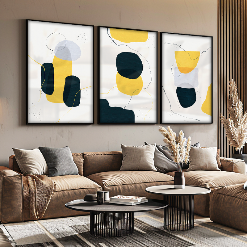 3 Pieces Abstract Symbols V1567 Canvas