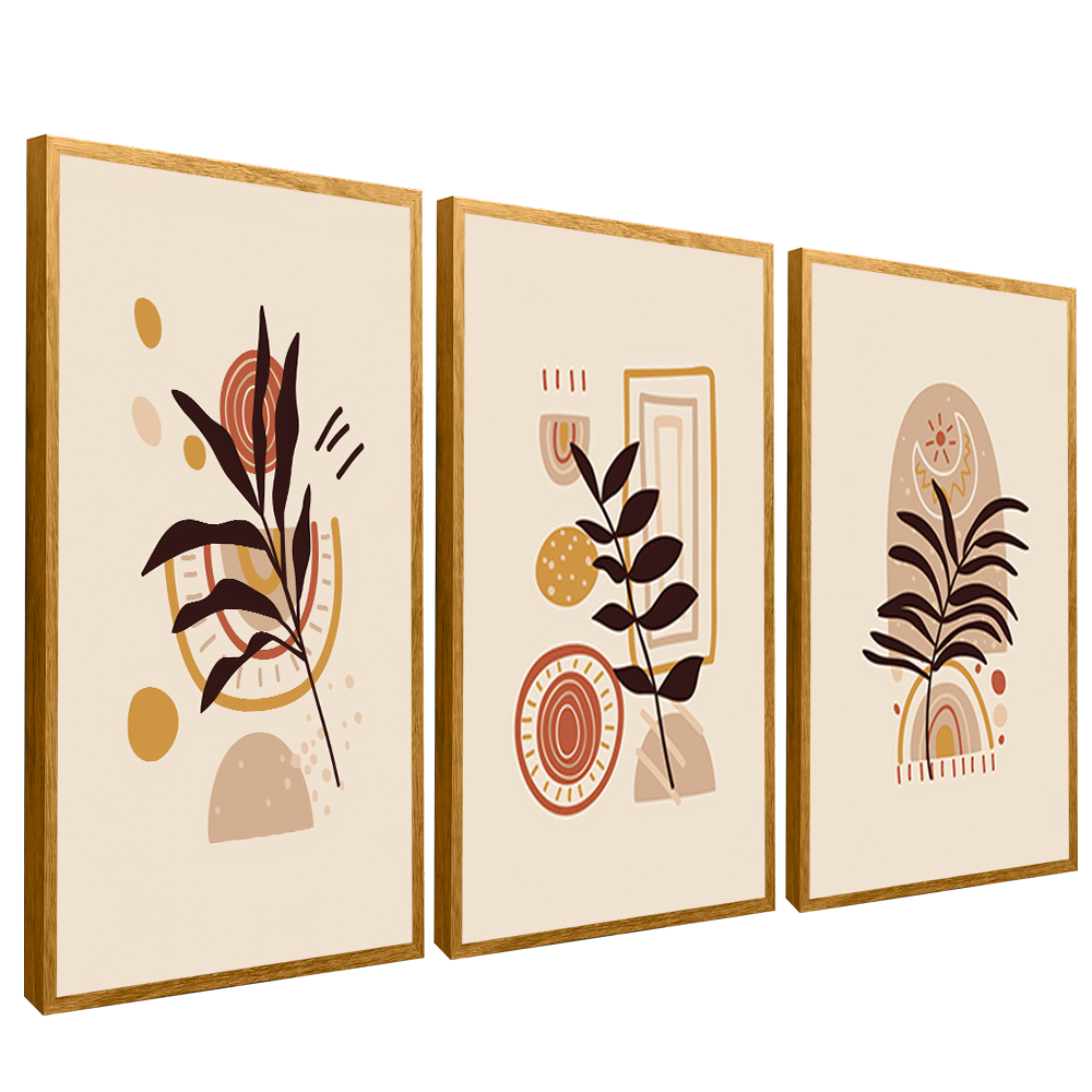 3 Pieces Minimalist Floral V1548 Canvas