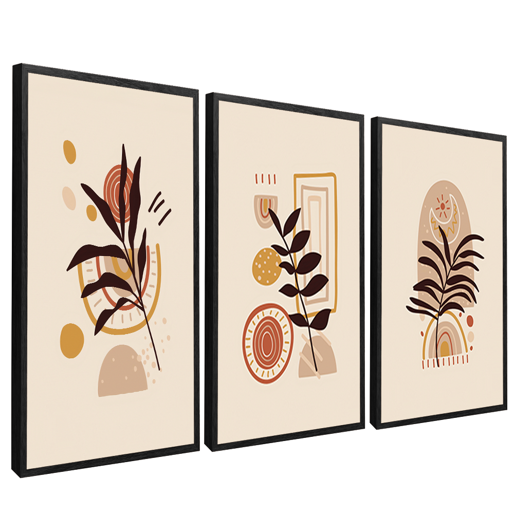 3 Pieces Minimalist Floral V1548 Canvas