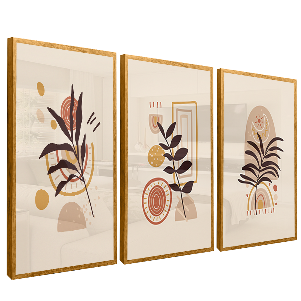 3 Pieces Minimalist Floral V1548 Canvas