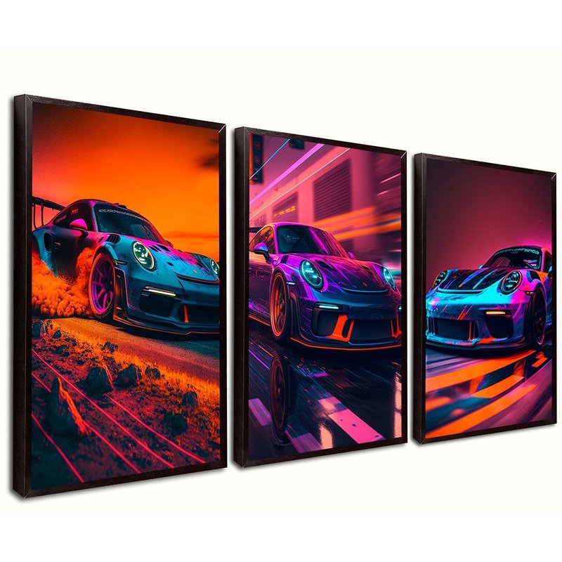 3 Pieces Porsche Kit Canvas