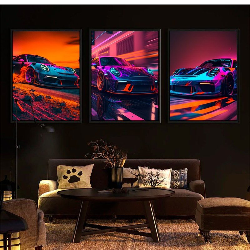 3 Pieces Porsche Kit Canvas