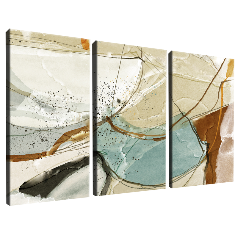 3 Pieces Torn Abstract V1546 Canvas
