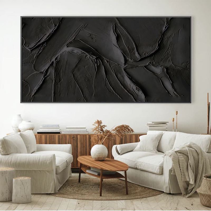 3d Black Canvas