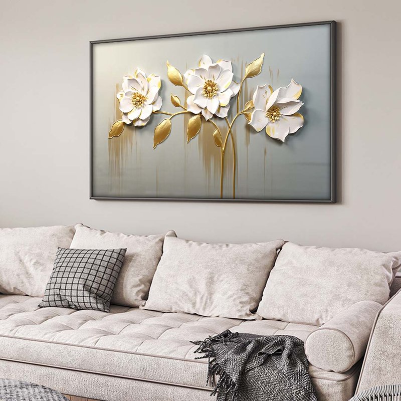 3d Ornate Floral V2076 Canvas