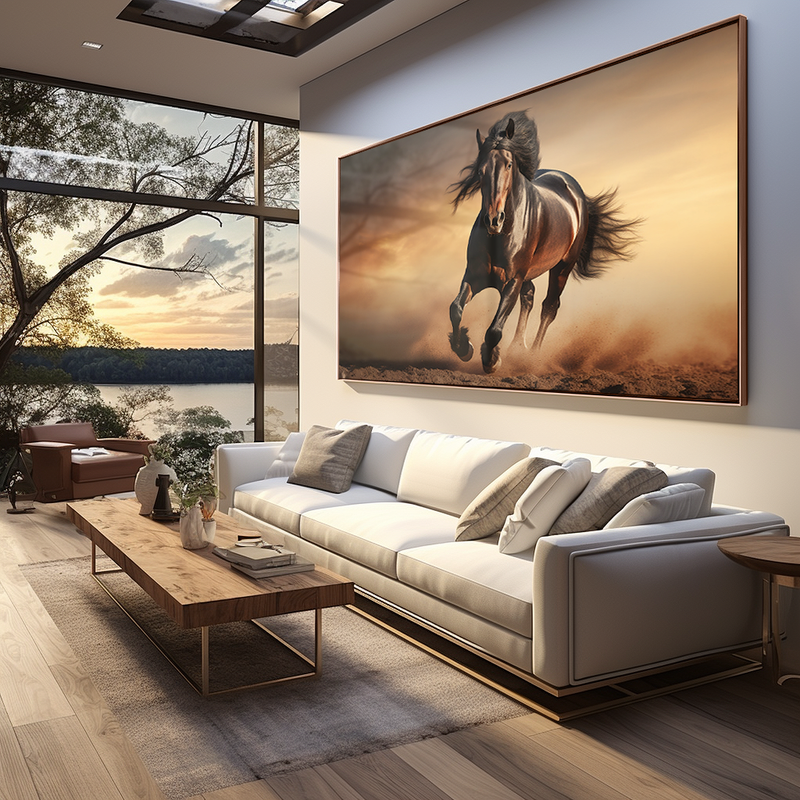 Corridor Horse Canvas