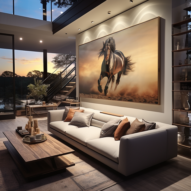 802 Corridor Horse Canvas