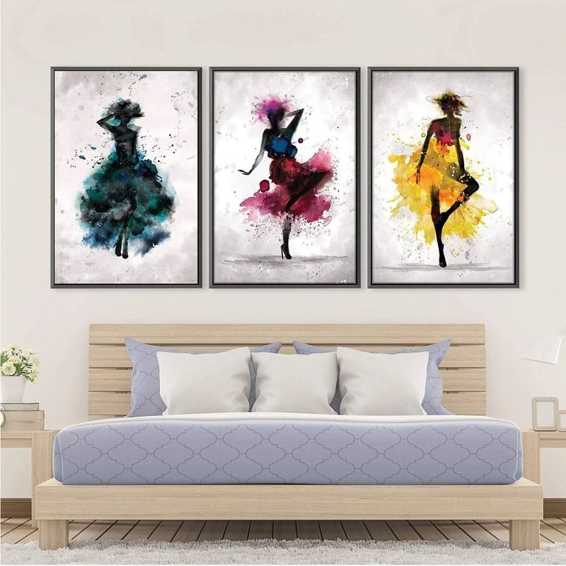 Abstract Ballerina Watercolor 3 Canvas